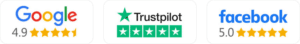 Avis des clients : Google, Trustpilot et Facebook