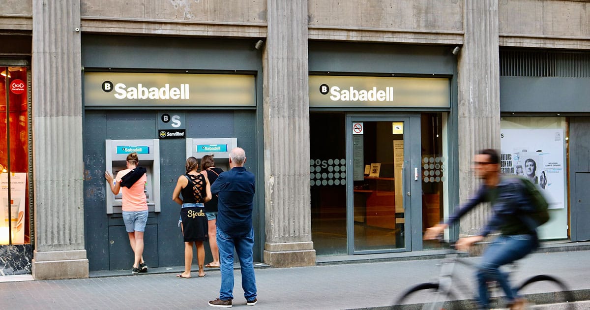Banque Sabadell Espagne - Guichet automatique - Ouvrir un compte bancaire en Espagne