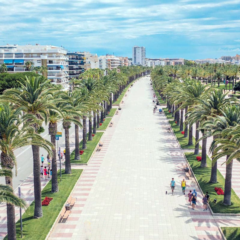 Avenue à Salou Ville de Salou