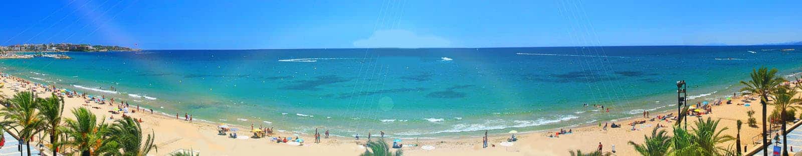 Vue panomarique de Salou Grande plage de Salou