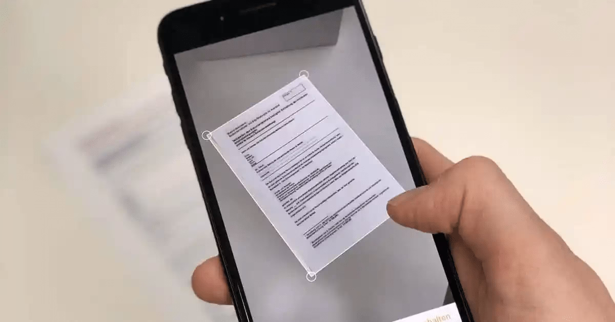 Numérisation d’un document administratif via smartphone