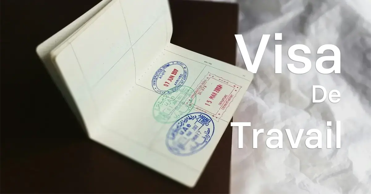 Tampons de visa sur passeport pour un emploi à l’étranger