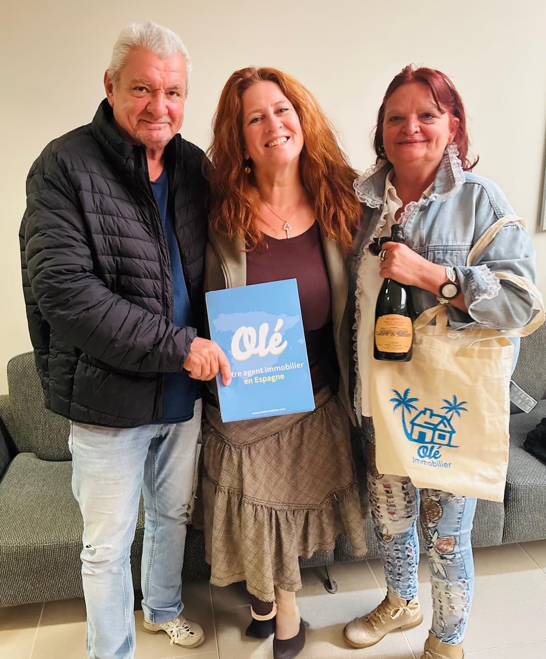 Photo chez le notaire du client: Laurence et Dominique G.