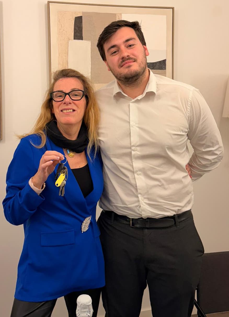 Photo chez le notaire du client: Karine Q.