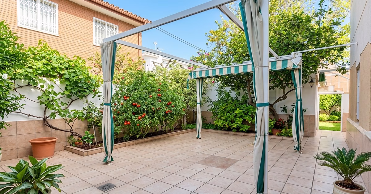 Terrasse d'une maison à Cambrils