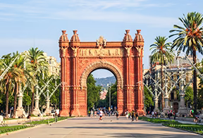 Arc de Triomf de Barcelone sur le Passeig de Lluís Companys